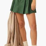 Free People Pleats To Meet You Cotton Miniskirt Black Forest Size 0 NWT Photo 0