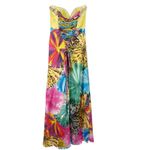 Vintage Kiss Kiss Formal Strapless Beaded Dress Size 4 Dopamine Dressing Y2K Photo 8