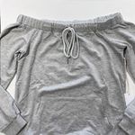 Lumière New Off The Shoulder Sweatshirt Bardot Sweat Top Heather Gray Photo 14