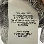 Gibson  Pullover Sweater Long Sleeve Knot Front Womans Size M Gray Photo 5