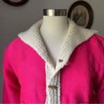 VINTAGE 1970s collared magenta sweater Photo 3