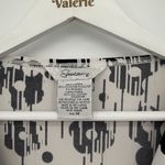 Speechless Y2k White & Black Floral Faux Leather Belt Blouse Top Size Medium Photo 3