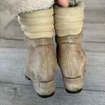 Sorel Conquest Holiday Wedge Boots Nubuck Leather Limited Edition Women’s 8.5 Photo 3