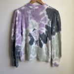 Madewell Tie-Dye Puff-Sleeve Sweater (Sz L) Textured Cotton Mockneck Photo 6