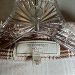 No Comment  Pink/Brown Plaid 3/4 Roll Tab Sleeve Button Up 1X Photo 1