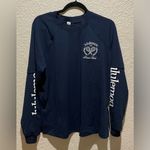 Lululemon NWT Layered Long Sleeve T Shirts Tennis Club Graphic Top Navy White 10 Photo 5