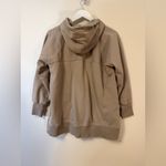 Seraphine Hoodie Jacket Taupe Maternity Nursing Zip Photo 3