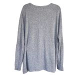 Brandy Melville  Wool Blend Sweater One Size Gray Oversized Made in Italy Deep V Photo 1