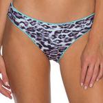 Becca  Adela Reversible Animal Print Swim Bottom XS Photo 0