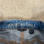 American Eagle high rise blue jean shorts in size 2 Photo 4