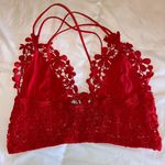 Free People Red Bralette Photo 3