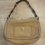 Coach Vintage Chelsea Nubuck Pebble Leather Tan Shoulder Bag 8A38 Photo 0