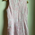 Van Heusen  Cotton Square Neck Sleeveless Shift Dress (Sz 8) Pink & White Floral Photo 4