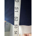 Badgley Mischka  Navy Formal Gown Beaded Empire Waist Long Sleeve 10 MOB Event Photo 4