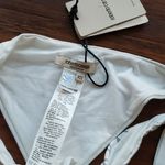 Roberto Cavalli NWT  White Silver Chic Feminine Fairy Edgy Bikini Bottoms Size XS Photo 2