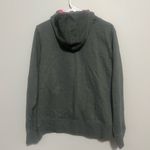 The North Face Gray Hoodie with Pink Logo Photo 3