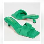 Good American Terry Slip on Green Sandals(Size 7.5) Photo 2