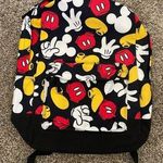Disney NWOT Store Parks Mickey Mouse Laptop Backpack Navy Blue Black Red Yellow Photo 0