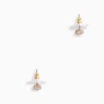 Kate Spade  Ready Set Bow Pave Rose Gold Bow Studs NWT Photo 2