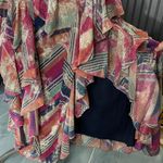 WILLA STORY Stella Metallic Colorful Ruffle Waterfall Maxi Dress Sz M 🧡🎀 Pink Size M Photo 6