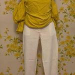 Lulumari LulúMari Off the shoulder puff sleeve mustard yellow top size L Photo 13