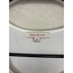 Skies Are Blue  White Tank Top Sleeveless Crochet Trim Casual Blouse Photo 2