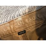 American Eagle Cargo Pants High Rise Straight Leg size 2 2R Womens Grunge Beige Photo 2