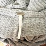 Free People  Oversized Thermal Top Gray Size Large ScoopNeck Bohemian Grunge Photo 7