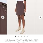 Lululemon  On The Fly Skirt *21" Sz 2 Black Satin Photo 5