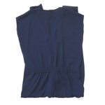 Vince NWT Zip Front Jumpsuit in Blue Marine Crepe Blouson Relaxed Jumper 10 Photo 4