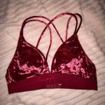 Aerie NWOT Maroon Velvet Bralette Photo 1
