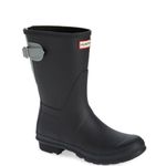 Hunter Original Short Back Adjustable Rain Boot, BLACK GRAY, Size 10, NWT Photo 4
