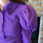 Area Stars Ford Long Sleeve Crop Polo Purple Photo 2