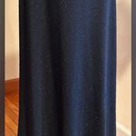Chrusty Lyn Long Maxi Dress W Black Sequence Glitter Asymmetrical Stripes SZ 14 Photo 3