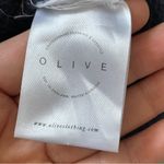 Olive Wool Sweater crewneck womens Navy Blue (small medium) classic heavy warm Photo 6