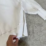 Varley Women’s Milton Sweatshirt Pullover Ottoman Turtleneck Side Zip in Egret S Photo 9