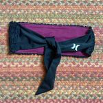 Hurley BLACK RUCHED STRAPLESS TIE BACK BIKINI TOP Photo 1