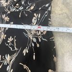 Loft Ann Taylor Womens Black Floral Silk Midi Sleeveless Dress Sz 2 Boho Y2K Photo 11