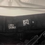 RSQ  London Skinny Stretch High Rise Cuffed Shorts Long Black Size 30 Photo 10