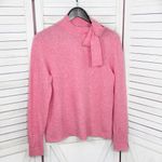 J.Crew  Extra Soft Bow Neck Wool Blend Sweater Pink Small Long Sleeve Photo 6