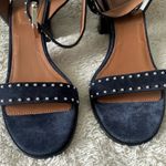 Givenchy *  Paris navy blue studded chunky heel sandal size 38.5 Photo 4