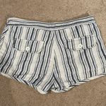 Free People Blue and White Striped  Shorts Photo 1