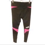 PINK - Victoria's Secret Victoria's‎ Secret PINK Size XS Ultimate Yoga Leggings Pants Black & Hot Pink Photo 3
