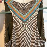 prAna  Ariel Toas Print Green Athletic Built In Bra Dress Photo 8