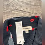 L'Agence L’AGENCE Stephanie Lip Print Silk Shirt Dress‎ Size XS NWT Photo 6