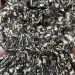 New York And Company  black white and gray abstract print belted dress size XL Photo 3