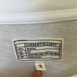 Current/Elliott white ruffled roadie tee Photo 4