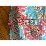 Harold’s Bright Blue & Pink Floral Print Skirt Size 10 Photo 3