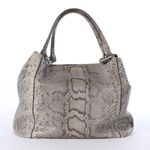 Cape Cobra Grey Snakeskin Large Shoulder Bag Gray Photo 3