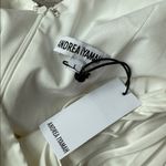 Andrea Iyamah NEW  resort vacation white satin pleated sachi romper Large Photo 8